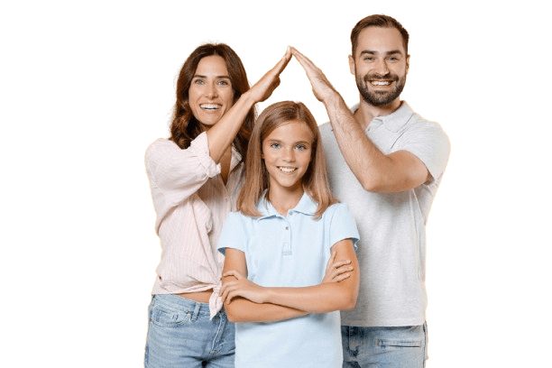 Home 10 alt="Happy family closing on a new home with the best mortgage broker in Chandler AZ"